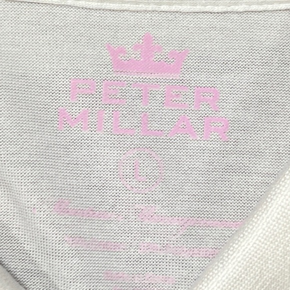 Peter Millar Womens Polo Golf Shirt White Country Club Athletic Tennis - Picture 3 of 4